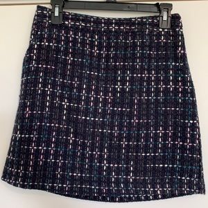 LOFT NWOT Tweed Shift Skirt with Pockets 4P